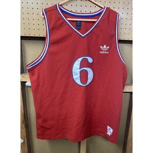 Philadelphia 76ers Adidas Julius Erving Dr. J Jersey #6 Men's 2XL